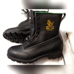 Thinsulate black leather work boots